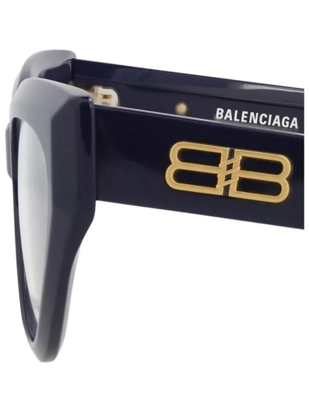 New Balenciaga Womens Cat Eye Blue Blue Transparent Fashion Designer Eyeglasses